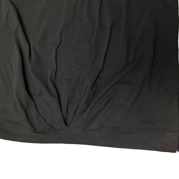 Lululemon 2 4 Small Black Extra Mile Pullover Hoodie Thumb Holes Shirt Pleated - Picture 9 of 11